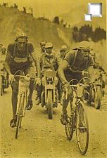 Famosos na época dourada do ciclismo